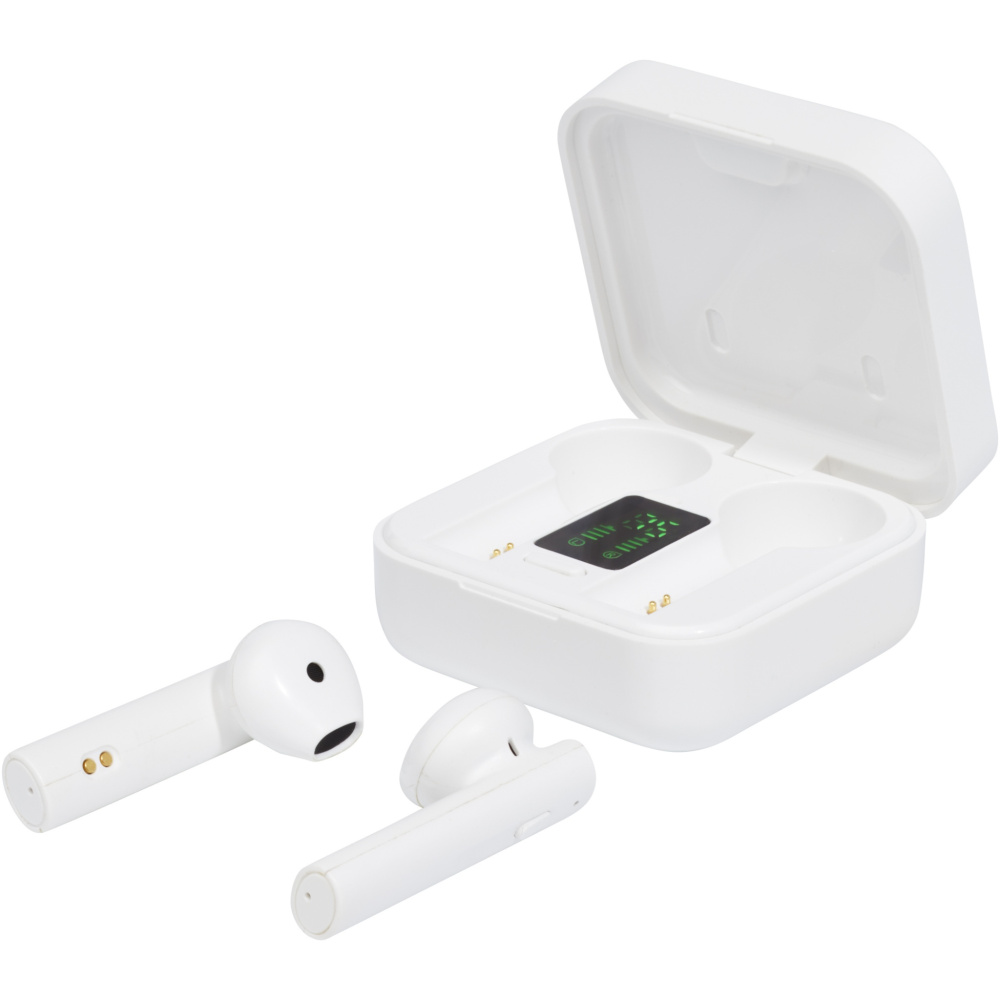 Logotrade corporate gift image of: Tayo solar charging TWS earbuds 