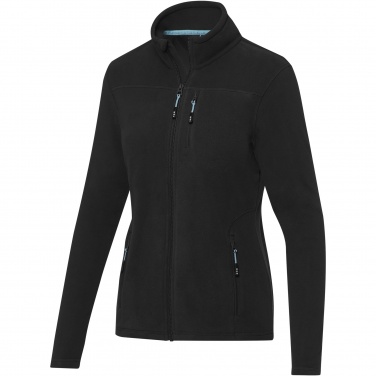 Logo trade promotional products image of: Amber women's GRS recycled full zip fleece jacket