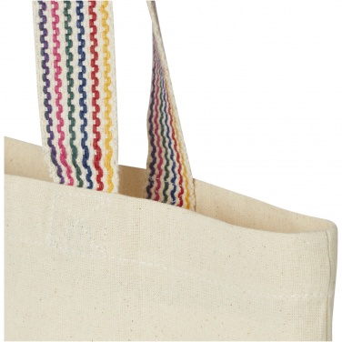 Logo trade advertising products picture of: Rainbow 180 g/m² recycled cotton tote bag 5L
