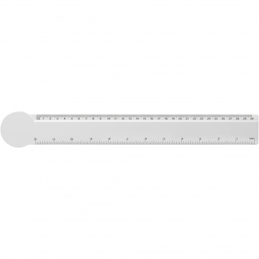 Logo trade advertising products image of: Tait 30cm circle-shaped recycled plastic ruler