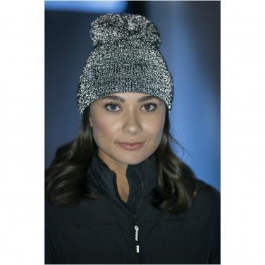 Logo trade business gifts image of: Rigi reflective beanie