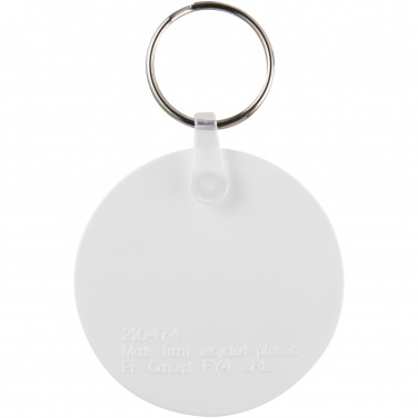 Logo trade corporate gift photo of: Tait circle-shaped recycled keychain