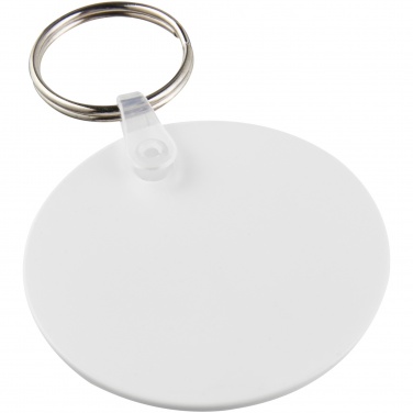Logotrade promotional merchandise picture of: Tait circle-shaped recycled keychain