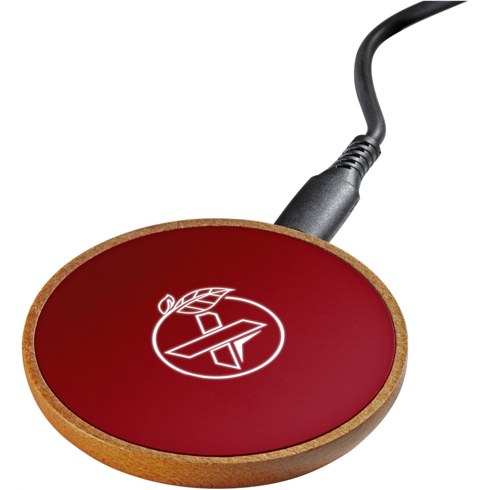Logo trade corporate gift photo of: SCX.design W13 10W wooden wireless charging station