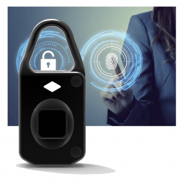 Logo trade business gift photo of: SCX.design T10 fingerprint padlock