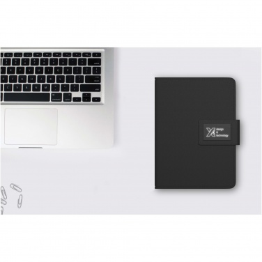 Logo trade business gift photo of: SCX.design O16 A5 light-up notebook power bank
