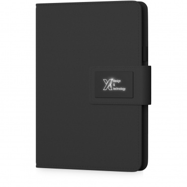 Logo trade corporate gifts picture of: SCX.design O16 A5 light-up notebook power bank