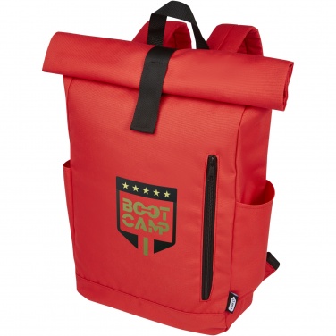 Logo trade promotional products picture of: Byron 15.6" GRS RPET roll-top backpack 18L