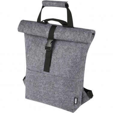 Logotrade business gifts photo of: Felta GRS recycled felt roll-top bike bag 13L