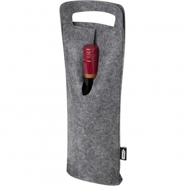 Logotrade corporate gift picture of: Felta 75 cl GRS recycled felt wine bag