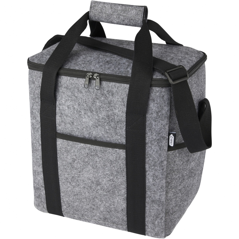 Logotrade promotional items photo of: Felta GRS recycled felt bottle cooler bag 21L