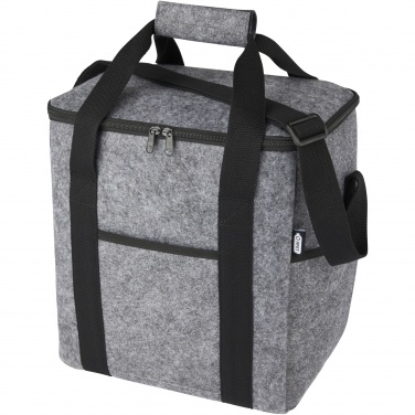 Logo trade promotional products image of: Felta GRS recycled felt bottle cooler bag 21L