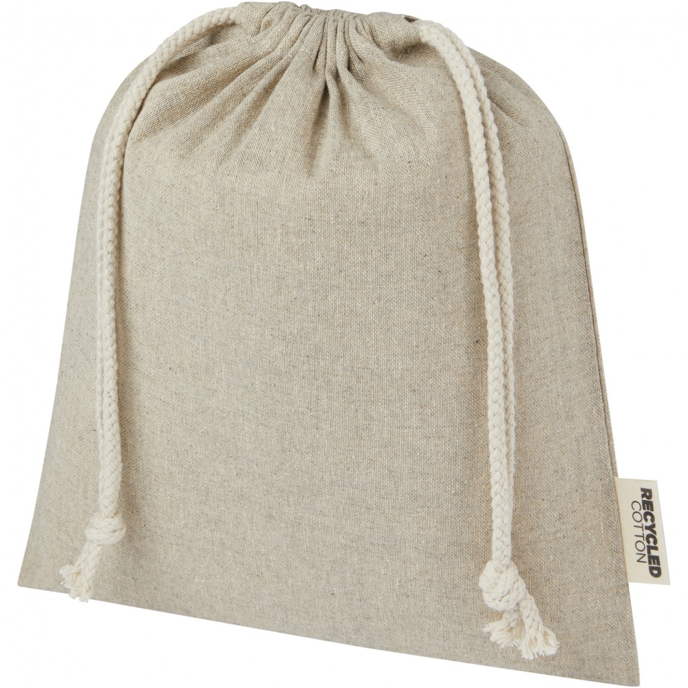 Logo trade promotional giveaways image of: Pheebs 150 g/m² GRS recycled cotton gift bag medium 1.5L