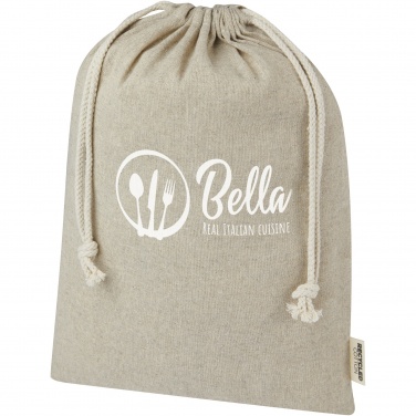 Logotrade advertising product image of: Pheebs 150 g/m² GRS recycled cotton gift bag large 4L