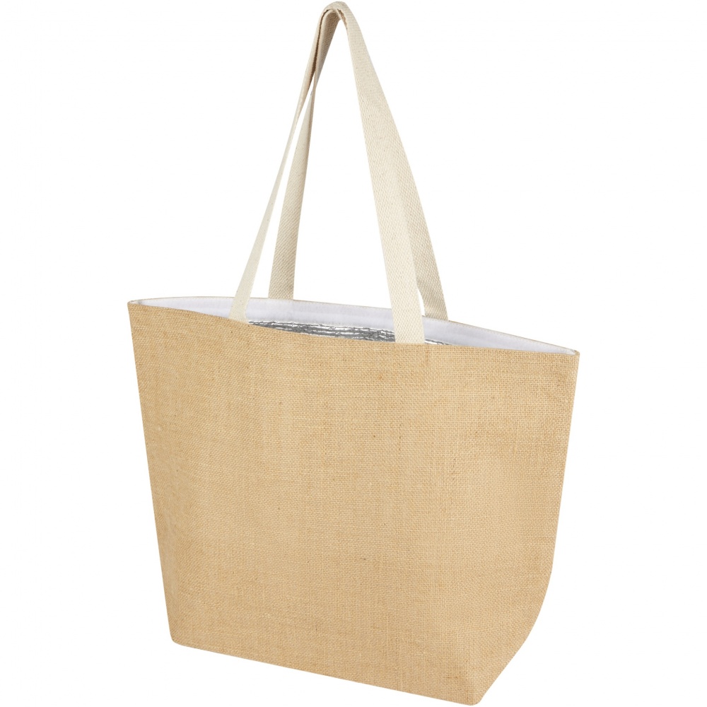 Logotrade advertising product picture of: Juta 300 g/m² jute cooler tote bag 12L