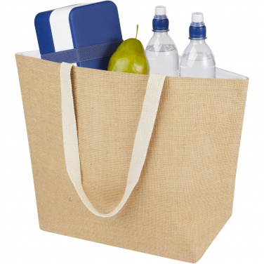 Logotrade promotional giveaway picture of: Juta 300 g/m² jute cooler tote bag 12L
