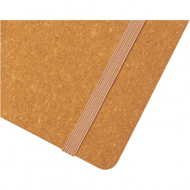 Logotrade promotional item picture of: Kilau recycled leather notebook 