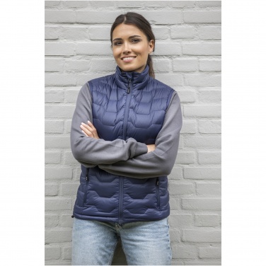 Logo trade promotional giveaways image of: Epidote women's GRS recycled insulated down bodywarmer