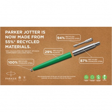 Logotrade promotional gift picture of: Parker Jotter Recycled ballpoint pen