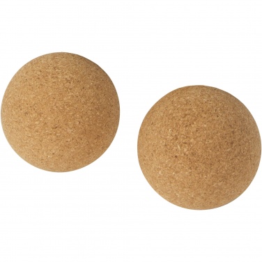 Logo trade promotional giveaways image of: Trikona cork yoga ball