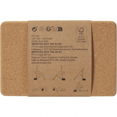 Logotrade business gifts photo of: Trikona cork yoga brick