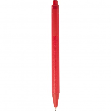 Logo trade promotional merchandise photo of: Chartik monochromatic recycled paper ballpoint pen with matte finish