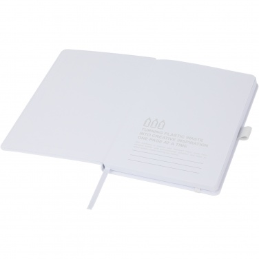 Logo trade promotional giveaway photo of: Thalaasa ocean-bound plastic hardcover notebook