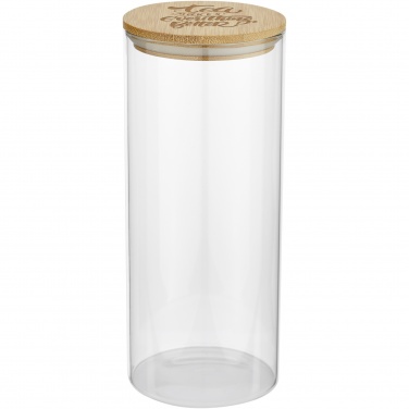 Logo trade promotional giveaways image of: Boley 940 ml glass food container