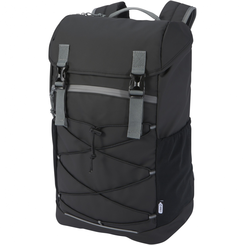 Logotrade promotional giveaways photo of: Aqua 15.6" GRS recycled water resistant laptop backpack 23L