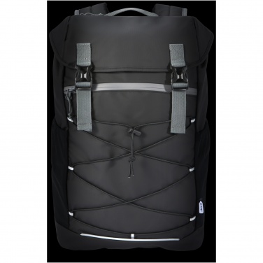 Logo trade promotional merchandise image of: Aqua 15.6" GRS recycled water resistant laptop backpack 23L