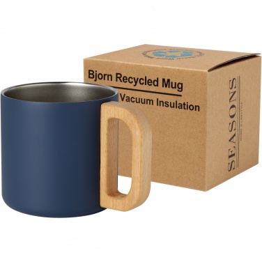 Logotrade promotional giveaways photo of: Bjorn 360 ml RCS certified recycled stainless steel mug with copper vacuum insulation