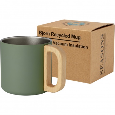 Logotrade business gift image of: Bjorn 360 ml RCS certified recycled stainless steel mug with copper vacuum insulation