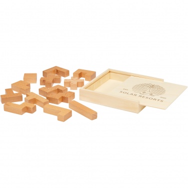Logo trade promotional product photo of: Bark wooden puzzle