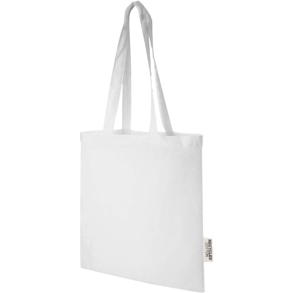 Logo trade promotional products picture of: Madras 140 g/m2 GRS recycled cotton tote bag 7L