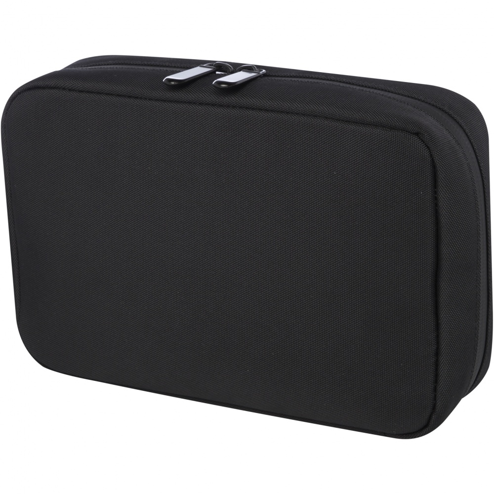 Logo trade promotional products image of: Rise GRS recycled organiser pouch  