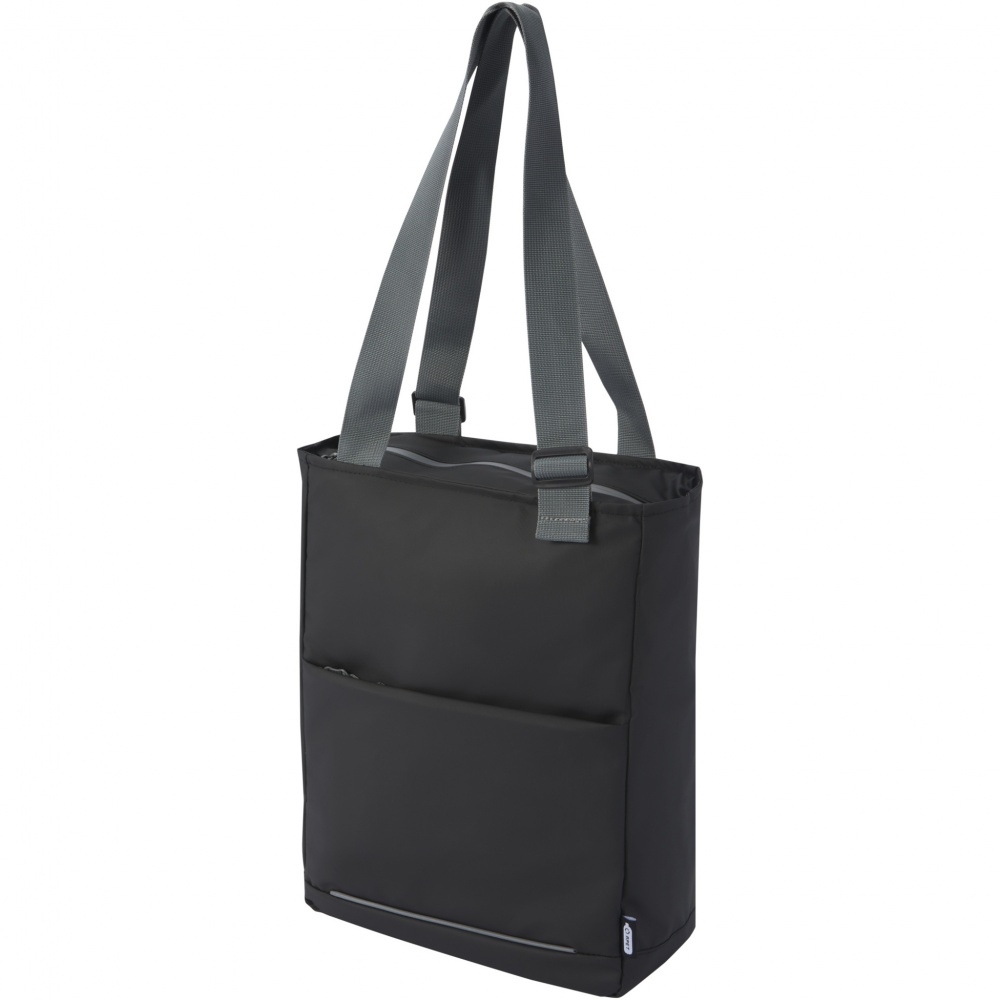 Logo trade promotional merchandise image of: Aqua 14" GRS recycled water resistant laptop tote bag 14L