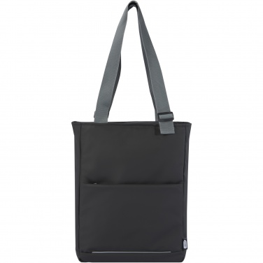 Logo trade promotional giveaway photo of: Aqua 14" GRS recycled water resistant laptop tote bag 14L
