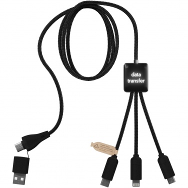 Logotrade advertising product picture of: SCX.design C45 5-in-1 rPET charging cable with data transfer