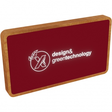 Logo trade promotional product photo of: SCX.design P36 5000 mAh light-up wireless power bank