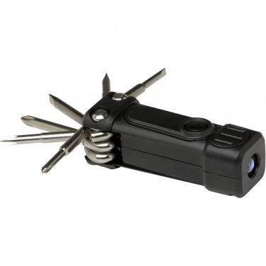 Logotrade promotional product picture of: Octo 8-in-1 RCS recycled plastic screwdriver set with torch