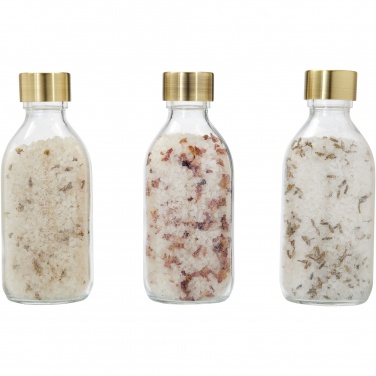 Logo trade promotional giveaways image of: Wellmark Just Relax 3-piece 200 ml bath salt gift set