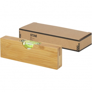Logo trade promotional products picture of: Flush bamboo spirit level with bottle opener