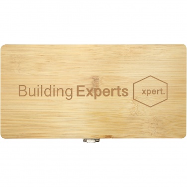 Logo trade promotional items image of: Rivet 19-piece bamboo/recycled plastic tool set