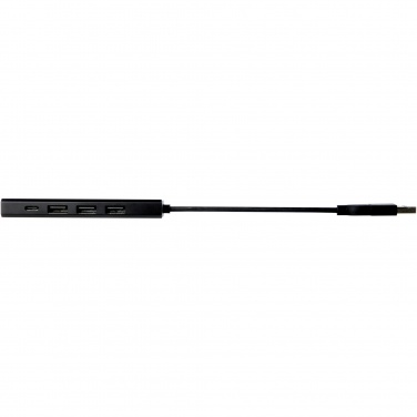 Logo trade promotional merchandise picture of: Rise RCS recycled aluminium USB 2.0 hub