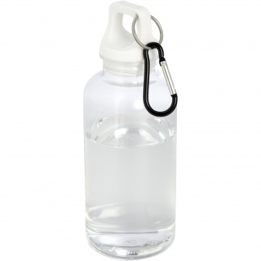 Logo trade promotional gifts picture of: Oregon 400 ml RCS certified recycled plastic water bottle with carabiner