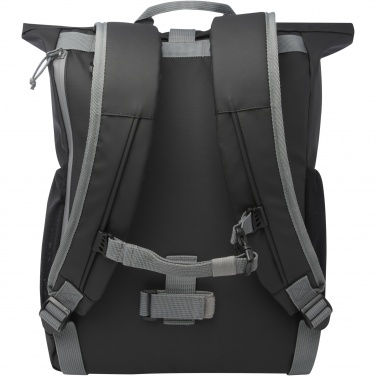 Logo trade promotional giveaways picture of: Aqua 15" GRS recycled water resistant roll-top bike bag 20L