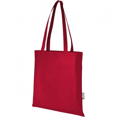 Logo trade business gifts image of: Zeus GRS recycled non-woven convention tote bag 6L