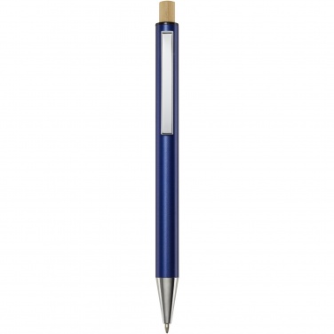 Logo trade corporate gift photo of: Cyrus recycled aluminium ballpoint pen (blue ink)