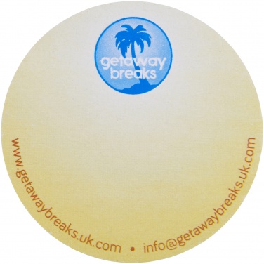 Logo trade promotional merchandise photo of: Sticky-Mate® circle-shaped recycled sticky notes
