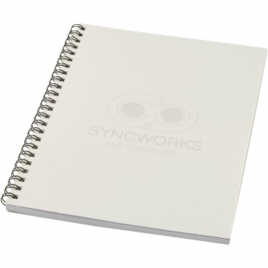 Logo trade promotional merchandise image of: Desk-Mate® A5 colour spiral notebook